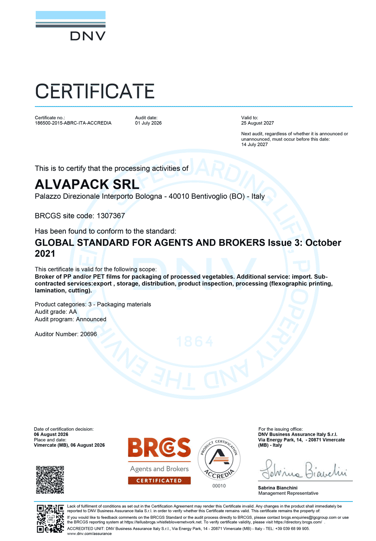 BRC – Global Standard